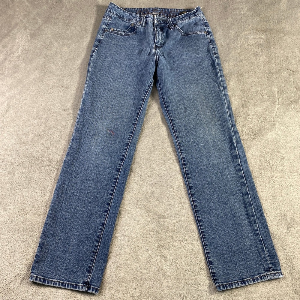 Jag Jeans Straight Leg Womens 8P Petite Blue Mid Rise Denim Indie Minimalist